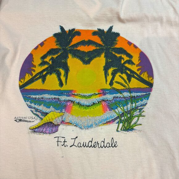 XXL - Vintage Ft. Lauderdale Florida Graphic T - Picture 3 of 3